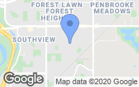 Map of Crossroads, AB